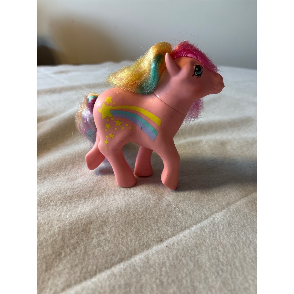 1984 Hasbro My Little Pony Pink Rainbow Mane Star Symbol - Picture 2 of 8